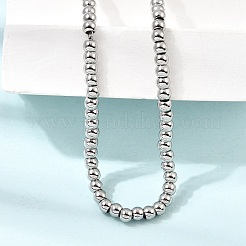 4MM Round 304 Stainless Steel Beaded Necklaces for Man and Women&nbsp;SA-CBAB767-16P