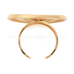 304 Stainless Steel Open Cuff Rings for Women&nbsp;RJEW-Z051-03G-02
