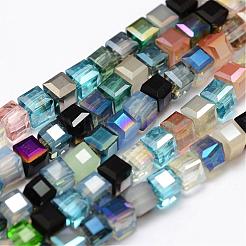 Electroplate Glass Beads Strands&nbsp;EGLA-L007-M01