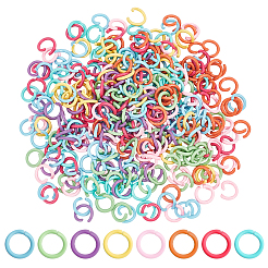 320Pcs 8 Colors Zinc Alloy Open Jump Rings&nbsp;FIND-PH0009-23