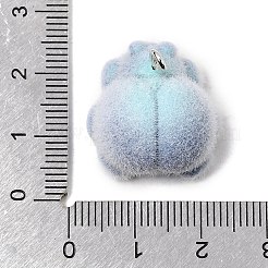 Flocking Opaque Resin Pendants&nbsp;RESI-G128-01G