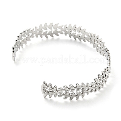 Non-Tarnish 304 Stainless Steel Leafy Branch for Women&nbsp;LS-BJEW-B064-04P