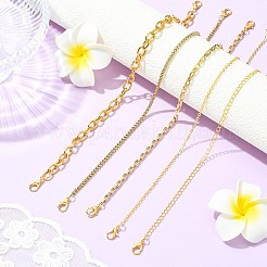 5Pcs Aluminum & Brass Chain Baseball Cap Chains&nbsp;HJEW-CJ00098
