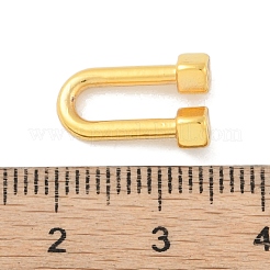 Rack Plating Brass U Shape Links Buckle for Dress Lingria Bikini Swimming Wear Accessories&nbsp;KK-A224-24A-G