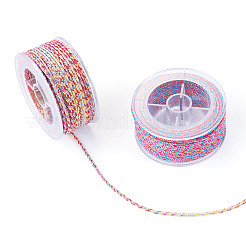 2 Rolls 2 Colors 11M Braided Nylon Chinese Knot Cord&nbsp;WCOR-TA0001-02A