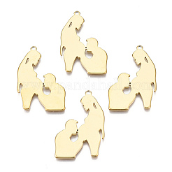Ion Plating(IP) 201 Stainless Steel Pendants&nbsp;LS-STAS-N098-068LG