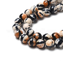 Synthetic Ocean White Jade Bead Strands&nbsp;G-J350-8mm-03