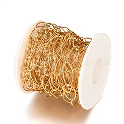 PVD Vacuum Plating 304 Stainless Steel Paperclip Chains&nbsp;CHS-O008-01G