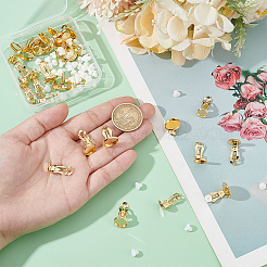 30Pcs 3 Styles Brass Clip-on Earring Findings&nbsp;KK-PH0011-09
