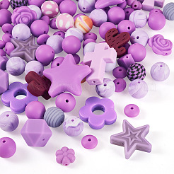 92Pcs Transparent Silicone Focal Beads&nbsp;SIL-TA0002-85C
