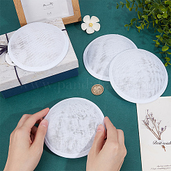Imitation Hemp Round Fascinator Hat Base for Millinery&nbsp;AJEW-WH0472-45A-04
