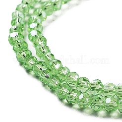 Electroplate Transparent Glass Beads Strands&nbsp;EGLA-A035-T3mm-A09