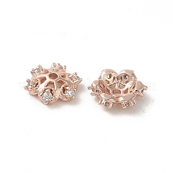 Rack Plating Brass Beads Caps&nbsp;KK-B088-05A-RG