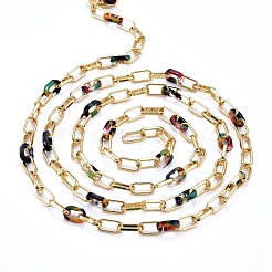 Handmade Brass Paperclip Chains&nbsp;CHC-H102-12G-C