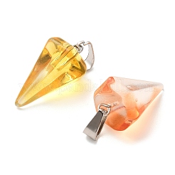 Frosted Glass Pendants&nbsp;GLAA-L049-02P