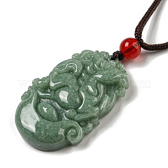 Natural Jadeite Pendant Necklaces&nbsp;G-H306-05-07