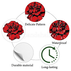 8 Sheets Plastic Waterproof Self-Adhesive Picture Stickers&nbsp;DIY-WH0428-040