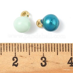 Brass Enamel Pendants&nbsp;KK-K364-17C-G