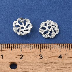 Rack Plating Brass Beads Caps&nbsp;KK-B088-02C-S