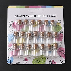20Pcs Mini Cute Small Glass Jar Glass Bottles&nbsp;AJEW-YW0001-07