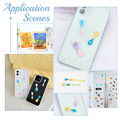 60Pcs 10 Style Resin Cabochons&nbsp;CRES-PH0003-36