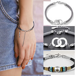 117Pcs 10 Style Tibetan Style Alloy Cord Ends&nbsp;TIBE-PH0002-06