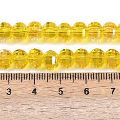 Electroplate Transparent Glass Beads Strands&nbsp;EGLA-B011-08A-AB06