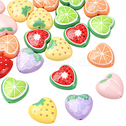 30Pcs Opaque Acrylic Beads&nbsp;MACR-SP0002-10