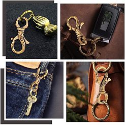 2Pcs Tibetan Style Brass Lobster Claw Clasp&nbsp;FIND-AR0002-51