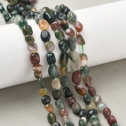 Natural Indian Agate Nuggets Beads Strands&nbsp;G-J335-02
