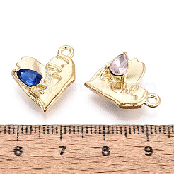 Alloy Rhinestone Pendants&nbsp;FIND-N008-10KCG
