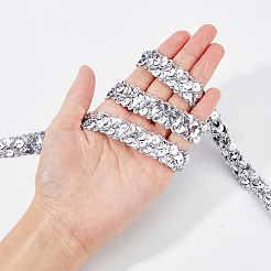 13M Polyester Lace Trims&nbsp;SRIB-WH0011-097B