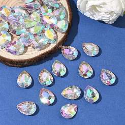 Imitation Taiwan Acrylic Rhinestone Cabochons&nbsp;GACR-A017-13x18mm-17