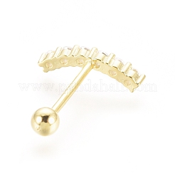 925 Sterling Silver Barbell Cartilage Earrings&nbsp;STER-G031-25G