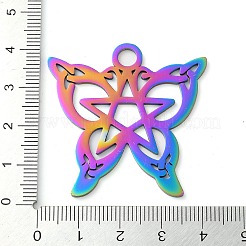 304 Stainless Steel Pendants&nbsp;STAS-R116-09RC