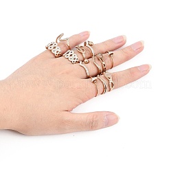 Crystal Rhinestone Finger Ring&nbsp;RJEW-MSMC002-17RG
