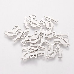 5Pcs 304 Stainless Steel Charms&nbsp;STAS-FS0001-08P