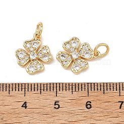 SHEGRACE Brass Micro Pave Clear Cubic Zirconia Pendants&nbsp;XGRQ2C386-407G