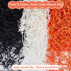 3 Sets 3 Colors Halloween Themed Paper Shredded Paper Filler&nbsp;OCOR-SP0001-06B