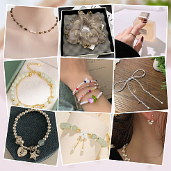 400Pcs 8 Styles Rondelle Brass Crimp Beads&nbsp;KK-NB0003-83