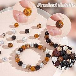 200Pcs 10 Style DIY Round Beads Jewelry Making Finding Kits&nbsp;DIY-PH0021-75