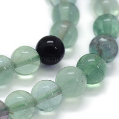 Natural Fluorite Beads Strands&nbsp;X-G-G763-06-8mm