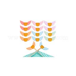 Wing Food Grade Eco-Friendly Silicone Focal Beads&nbsp;SIL-NB0001-43
