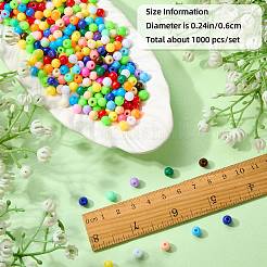 1000Pcs Opaque Acrylic Beads&nbsp;OACR-SZ0001-59