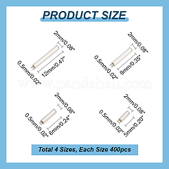 1600Pcs 4 Styles Glass Bugle Beads&nbsp;SEED-PH0002-08B