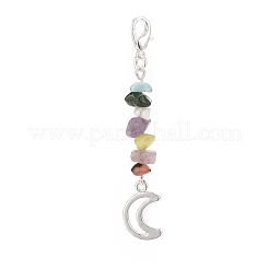 Gemstone Chips Pendant Decoration&nbsp;HJEW-JM00859