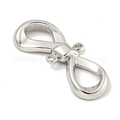 Non-Tarnish 304 Stainless Steel Bowknot Links Connector Charms&nbsp;STAS-A099-10P
