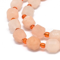 Natural Red Aventurine Beads Strands&nbsp;G-O201B-61A