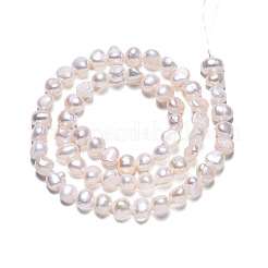Grade A Natural Cultured Freshwater Pearl Beads Strands&nbsp;PEAR-WH0005-01