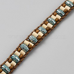 Alloy & Wood Beaded Chain Belts&nbsp;AJEW-WH0678-06